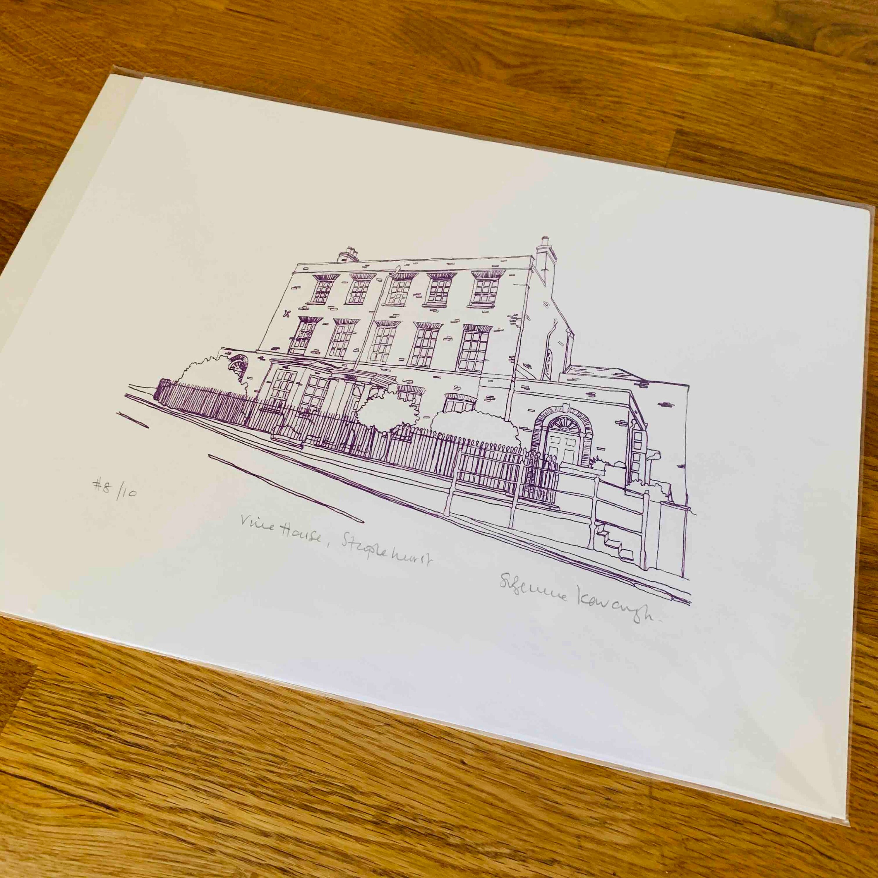 Vine House Staplehurst in Kent Screen Print Edition of 10 Etsy UK