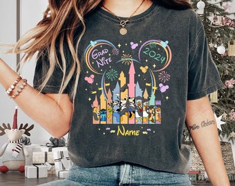 Personalized Mickey and Friends Disneyland Graduation 2024 Shirt, Graduate Mickey Shirt, Gift For Grad, Grad Trip Shirt, Grad Matching