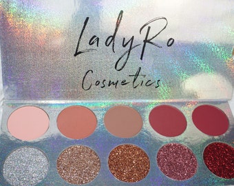 5 Matte and 5 Glitter Eyeshadow Palette