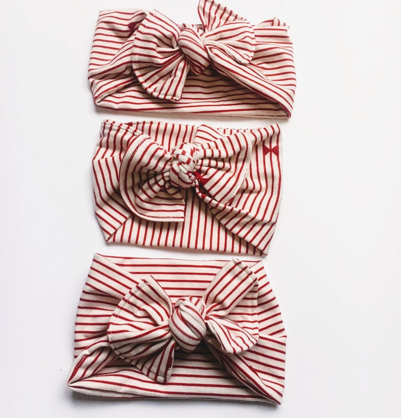 Vintage Striped Baby Headbands and Turbans