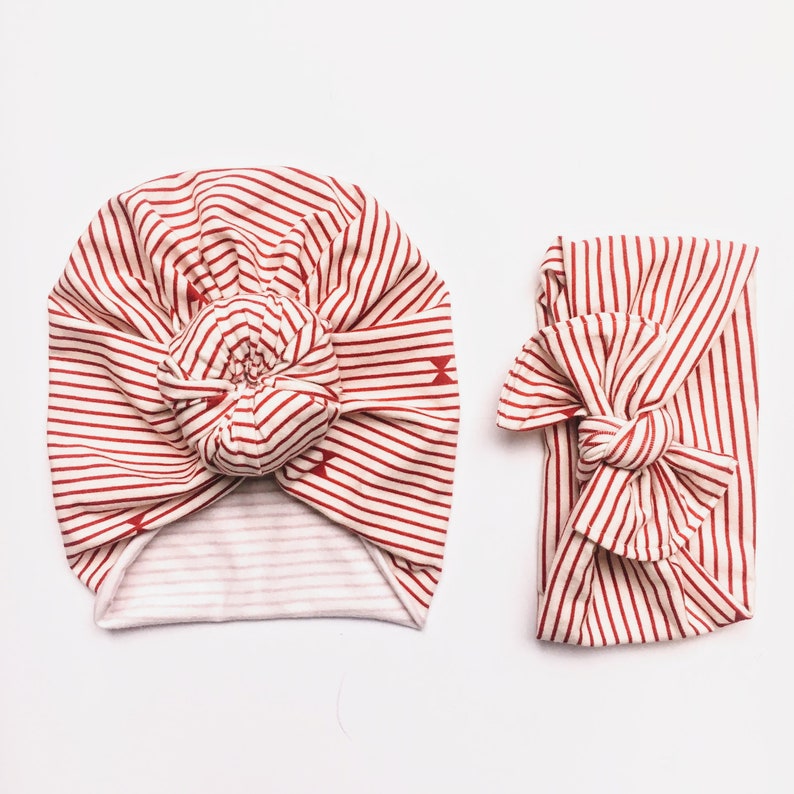 Vintage Striped Baby Headbands and Turbans