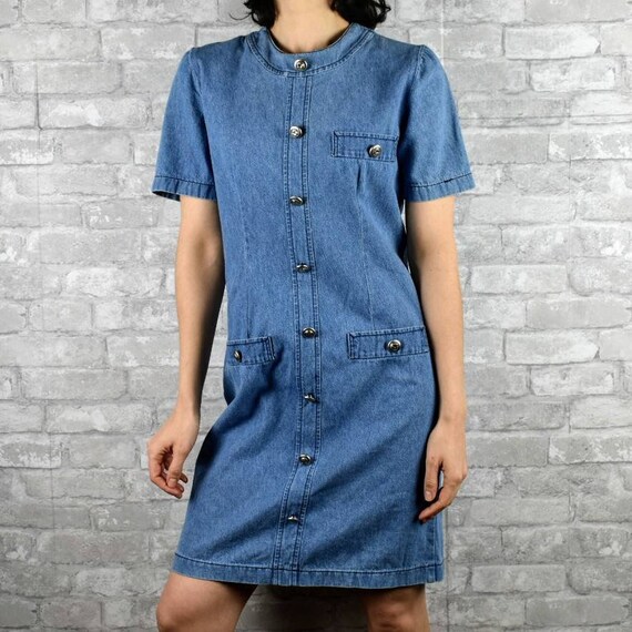 blue jean top dress