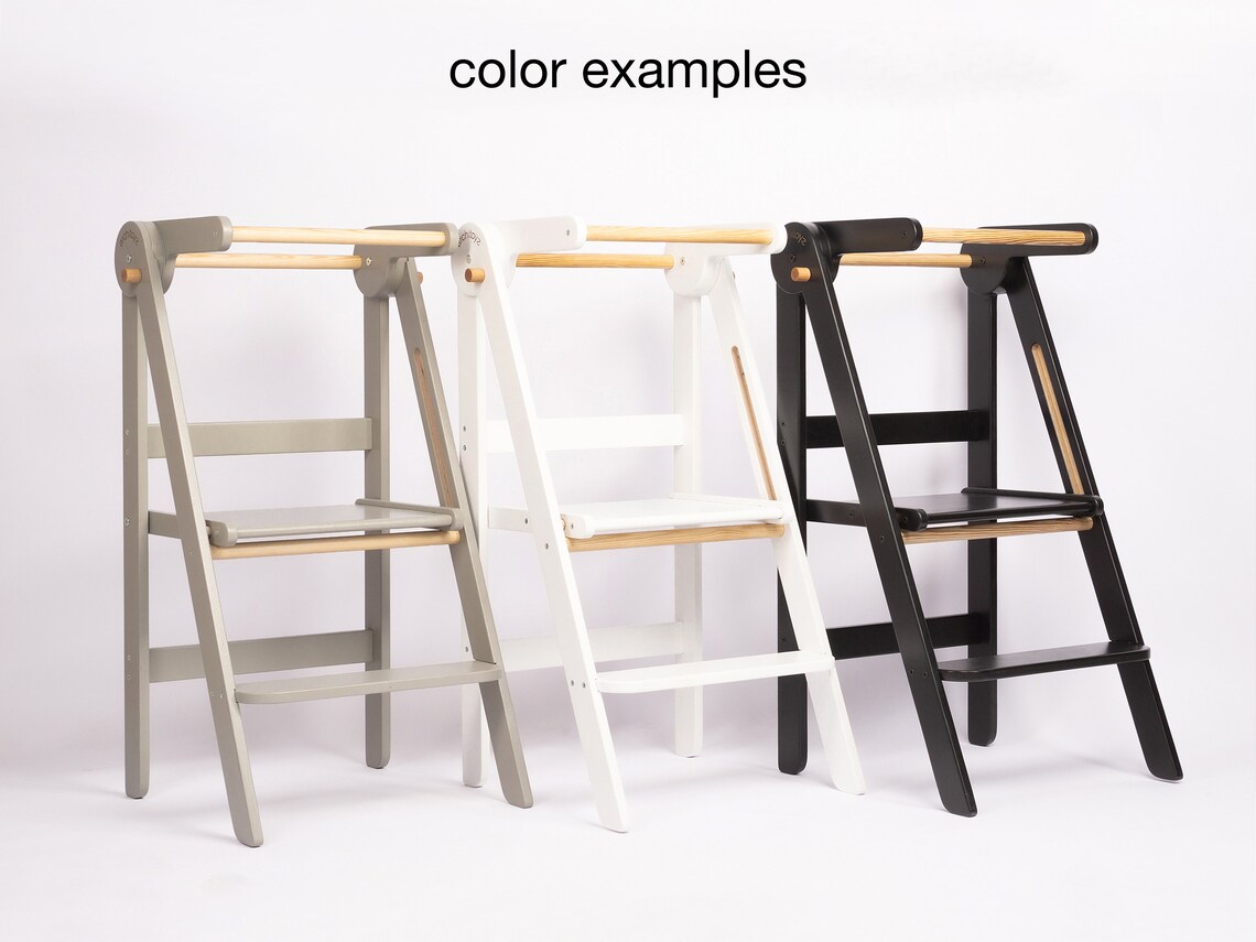 Folding Helper Tower PEAK Kitchen Step Stool Toddler Safety Etsy