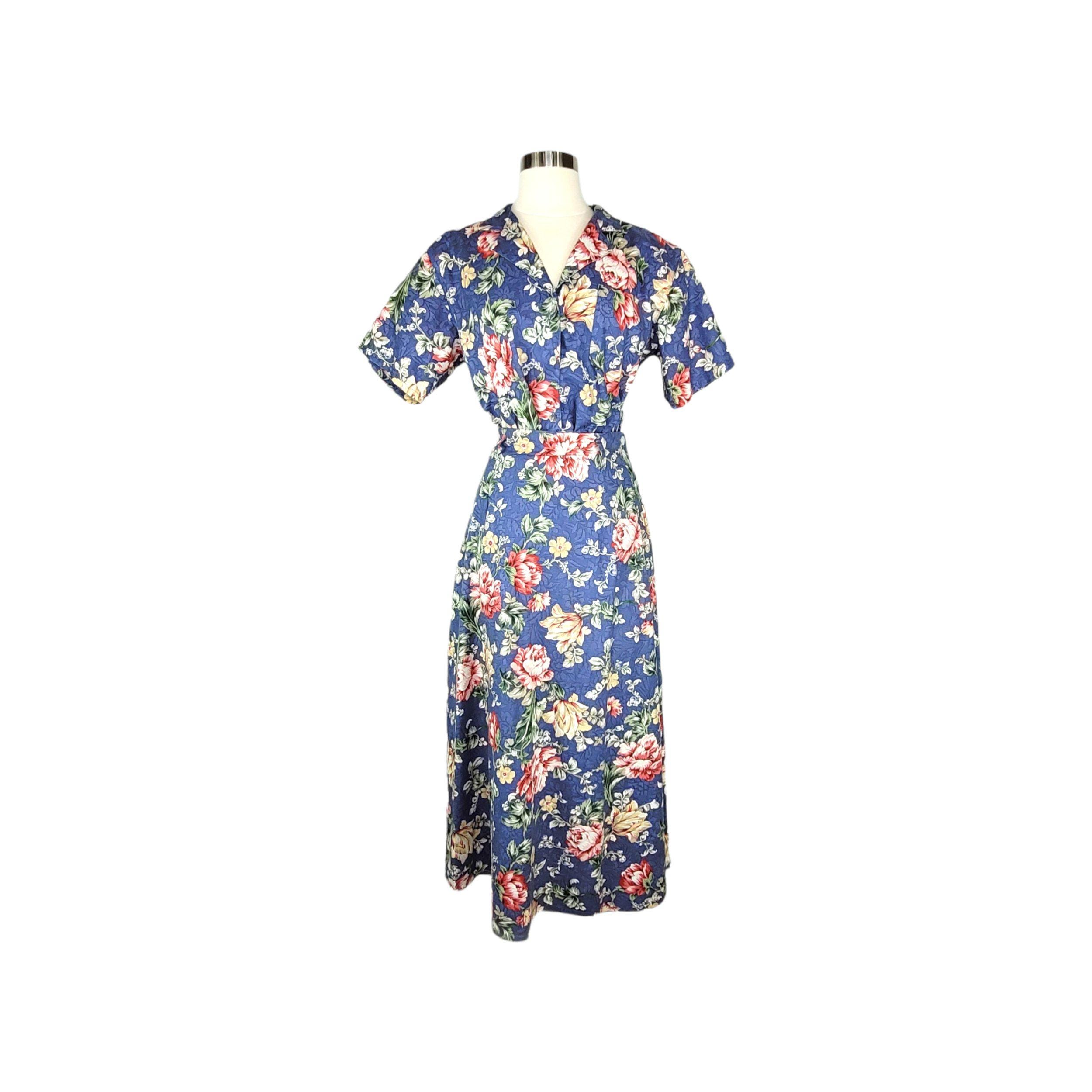 1990s Size Small/8 BUSHWACKER Cabbage Rose Skirt Set
