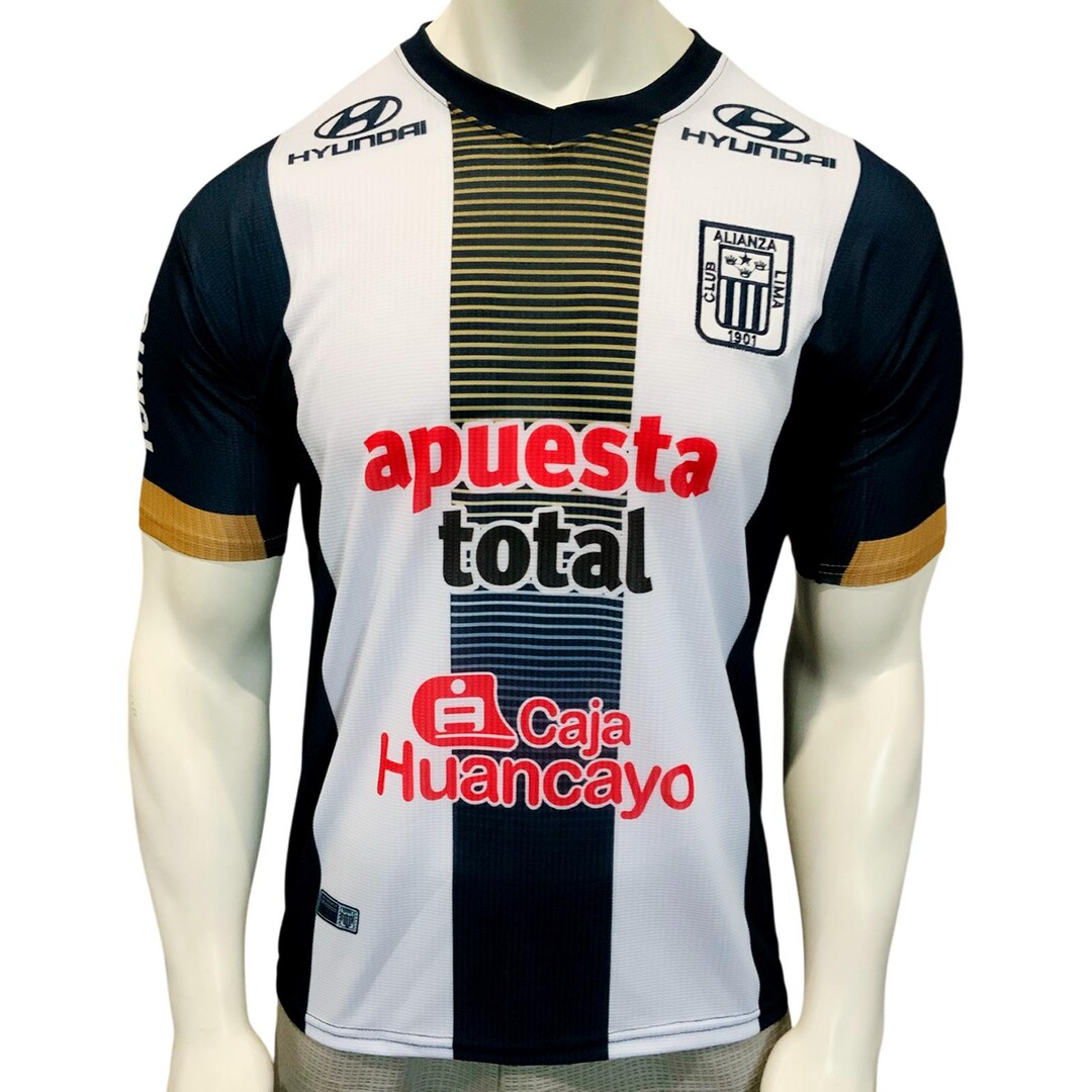 New Alianza Lima Club Peruvian Men's Short Sleeve Soccer Football