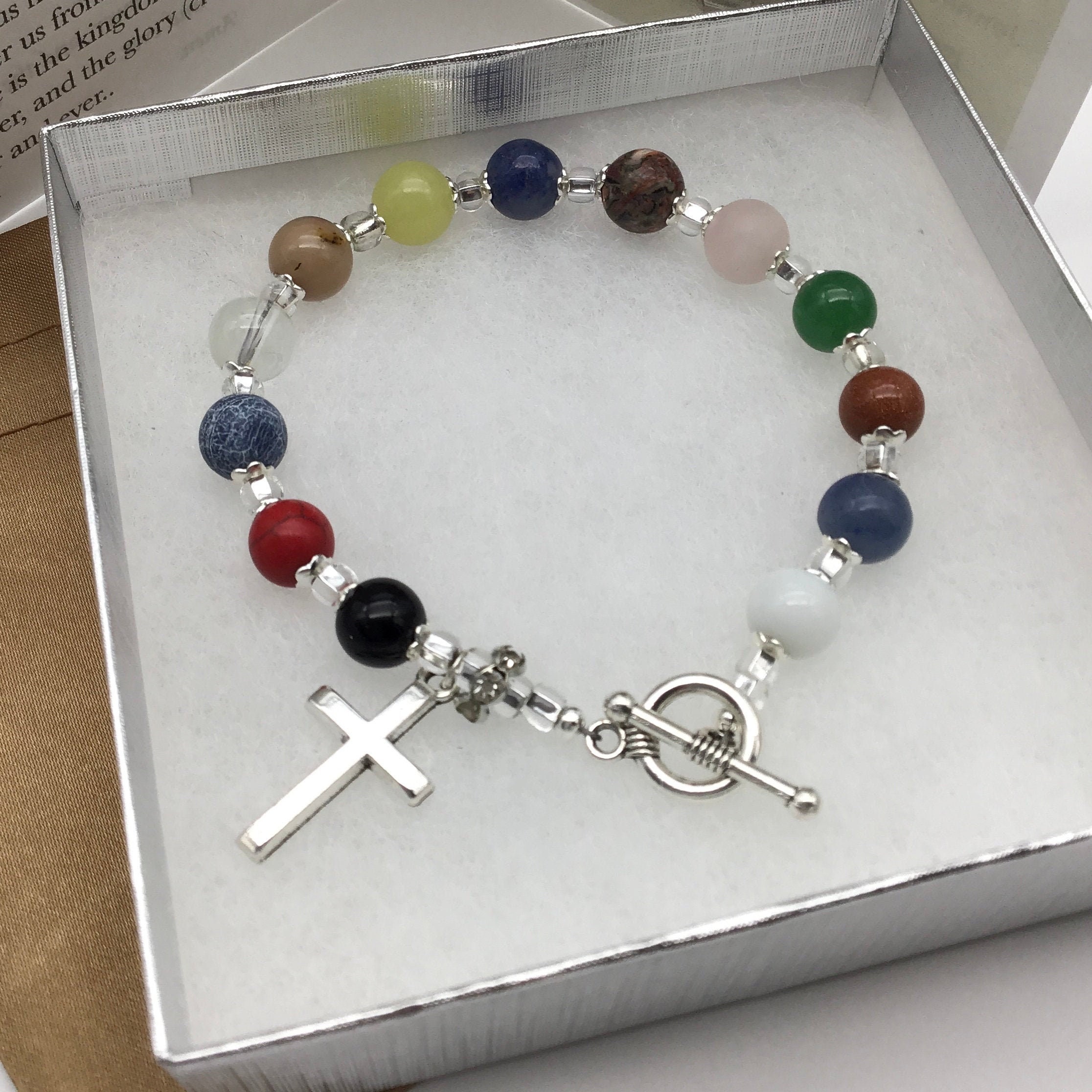 The Lord's Prayer Bracelet Christian Jewelry Prayer Etsy