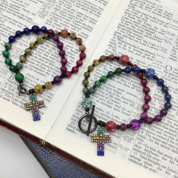 Folding Metal Cross Anglican Rosary With 10mm CCB Textured Beads and 12mm  Cruciform Beads. Purple 550 Paracord. - Etsy