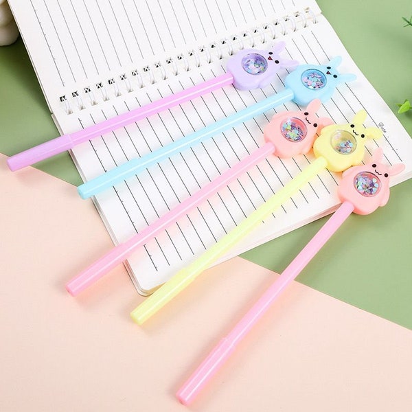 Cute Kawaii lovely Rabbit School Office Supplies Novelty Creative Stationery Sweet Lovely Pretty Candy Gel Pen