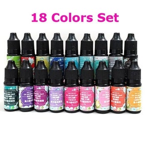 18 Color Set Uv Crystal Epoxy Resin Pigment Uv Resin Coloring Dye