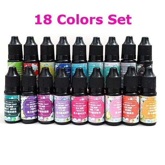 18 Colors/sets Resin Pigment For Epoxy & Uv Resin Color Liquid