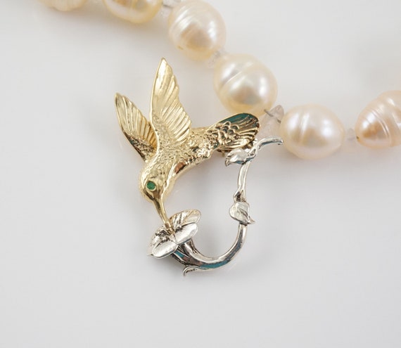 14kt and Sterling Hummingbird Brooch from Nationa… - image 3