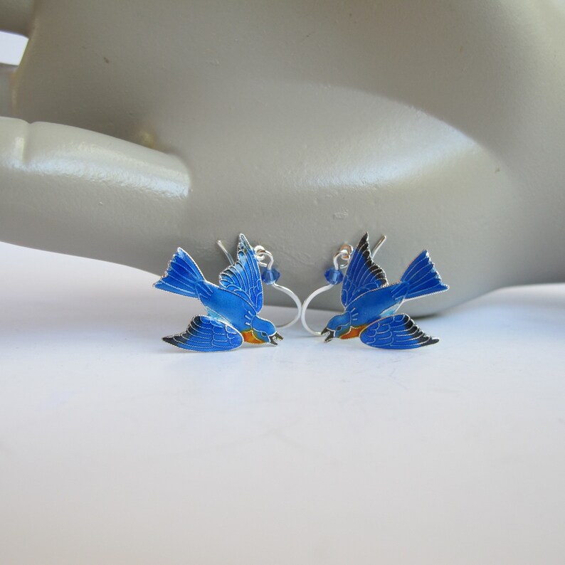 swarovski bird earrings