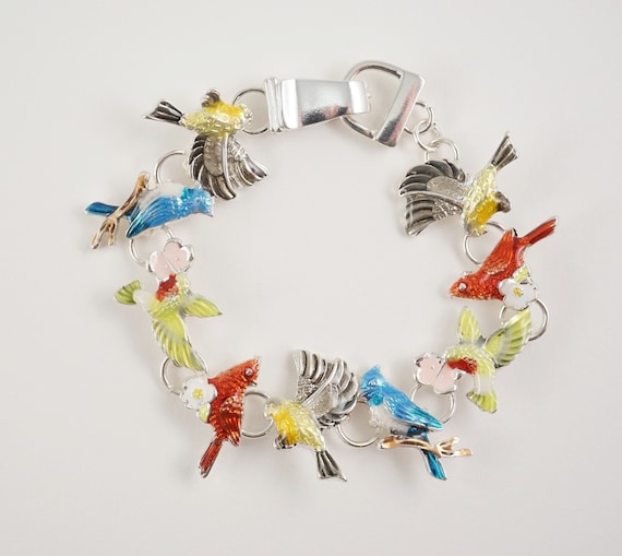 Songbird Magnetic Bracelet, Birdwatcher Gift, Bird Lover Present