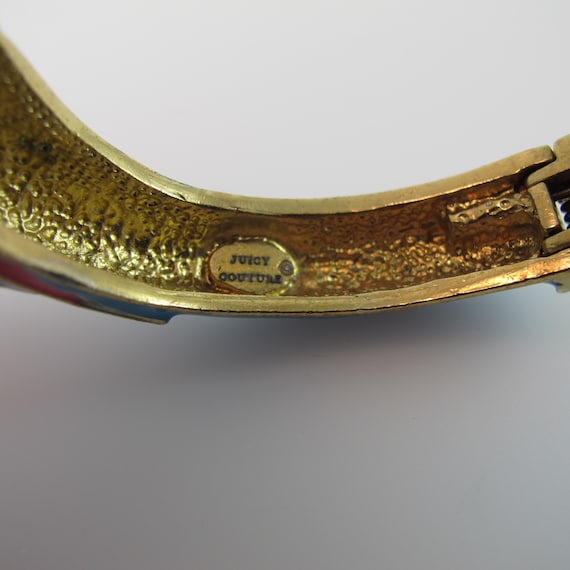 Vintage Juicy Couture Parrot Bracelet, Clamper, Bangle, Rainbow