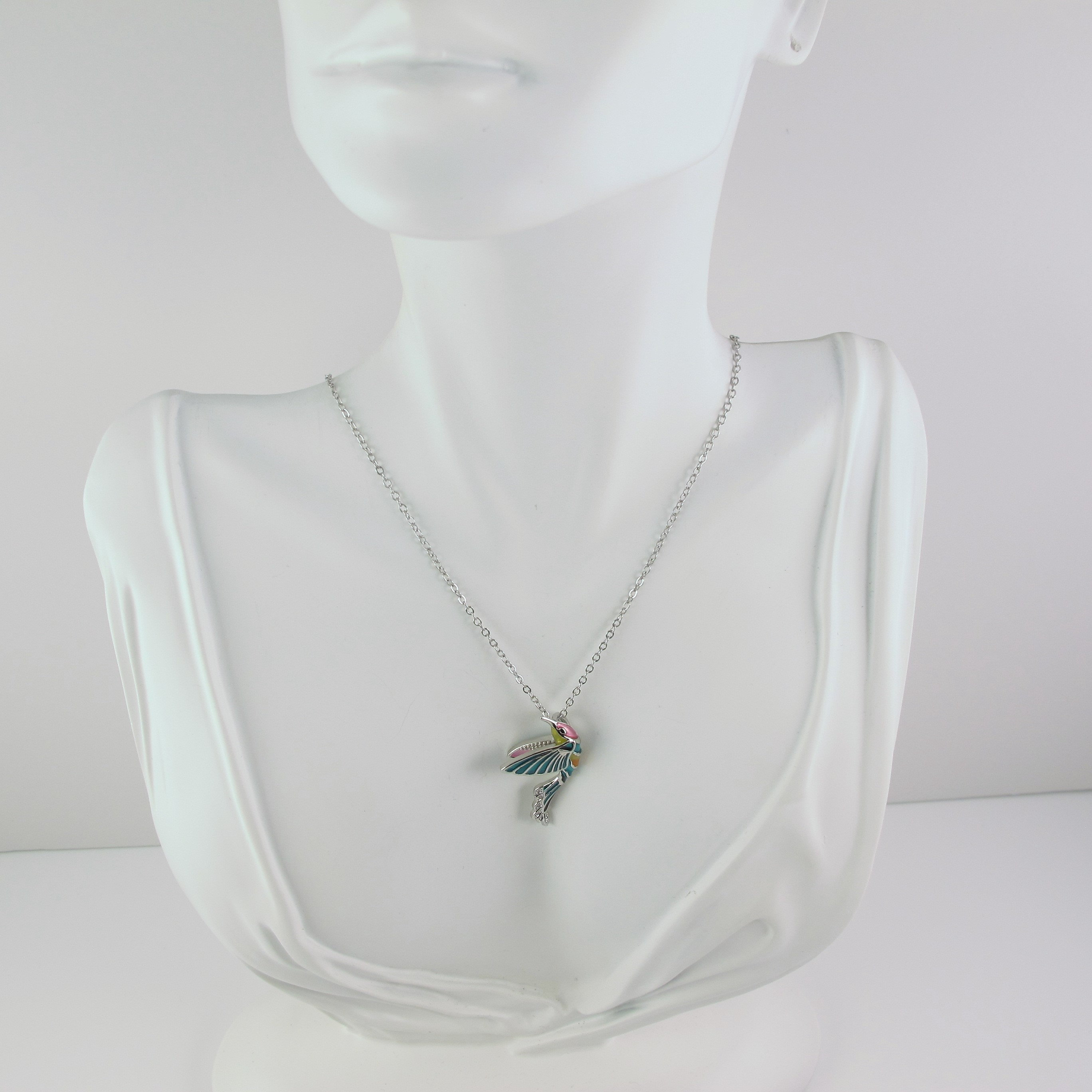 Collana Con Ciondolo In Argento Tibetano A Forma Di Colibrì Con - Foto 5