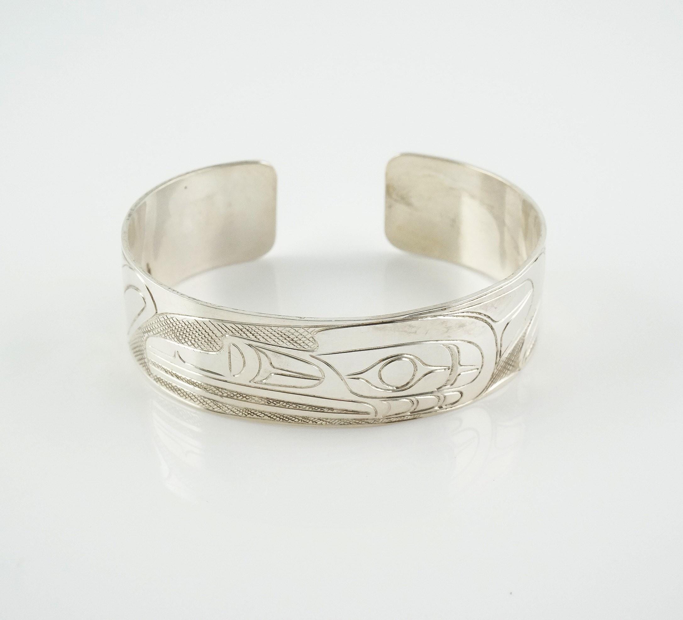 希少 Haida Tribe Silver 925 Bangle Haida Bracelet | eBay