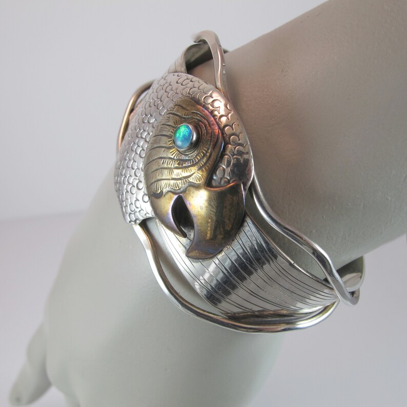 Courtney Peterson Parrot Cuff Bracelet Sterling Silver Etsy