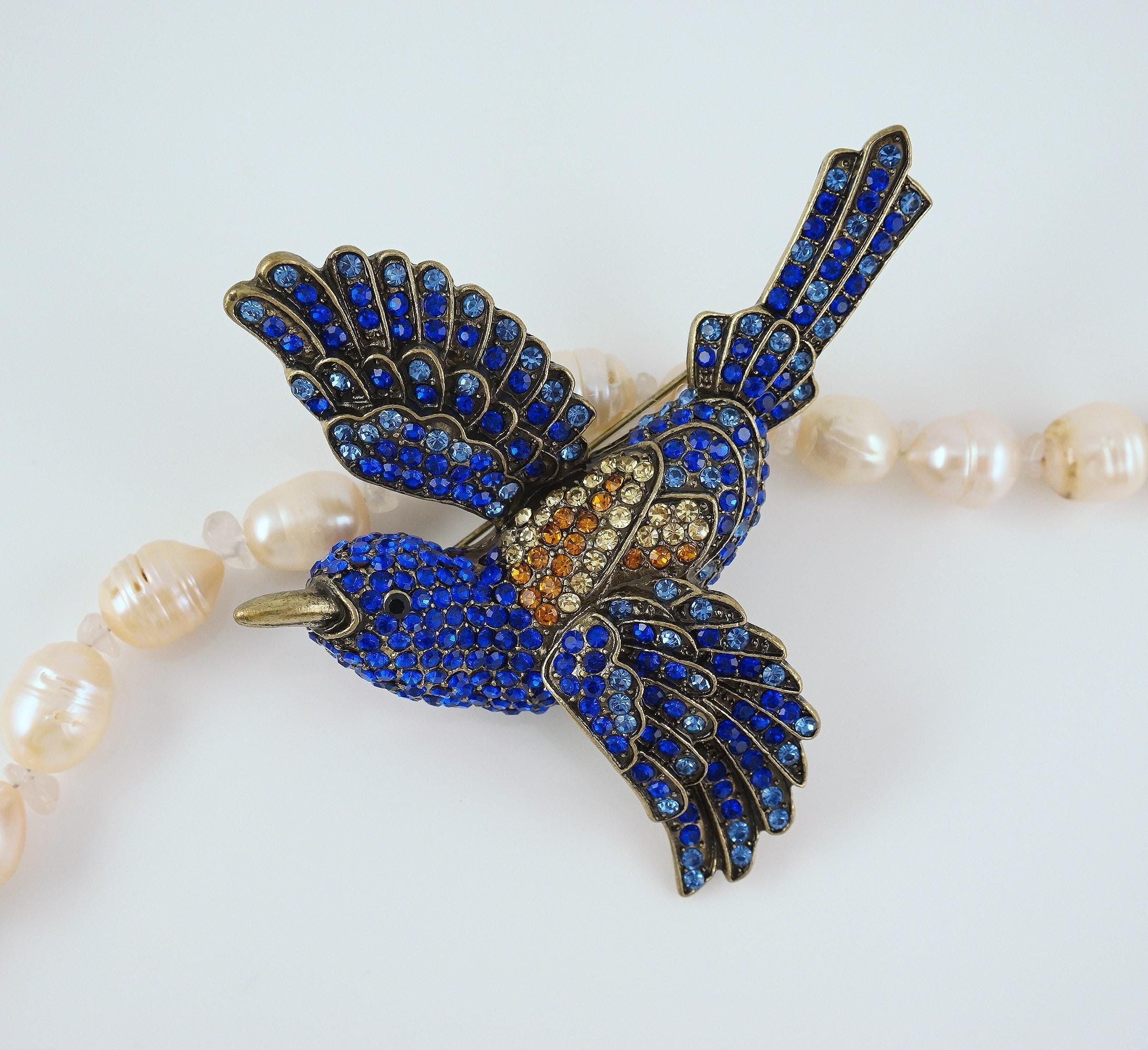 アクセサリー bluebird Mythology 18k Yellow Gold Bluebird Locket Necklace - Annoushka US