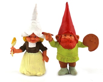 2 David the gnome figures Holland 80&#39;s