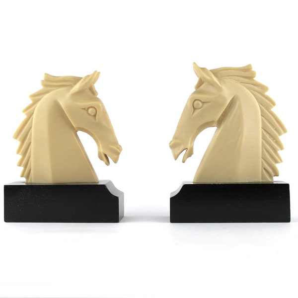 Horse head bookends