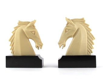 Horse head bookends