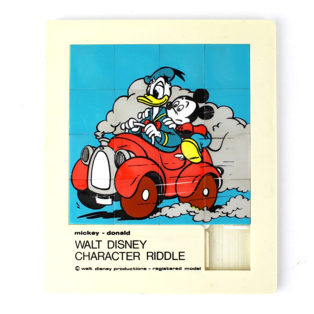 Disney Character Riddles Mickey Donald Walt Disney Character Riddle 70's - Etsy