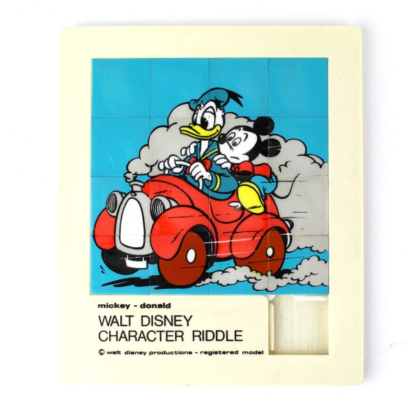 Mickey Donald Walt Disney character riddle 70's