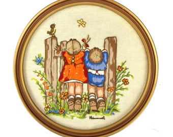 Hummel Birdwatching framed embroidery Paragon 70's