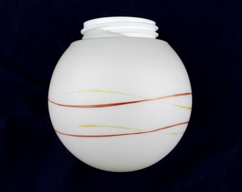 Plafonnier boule lampe verre de lait