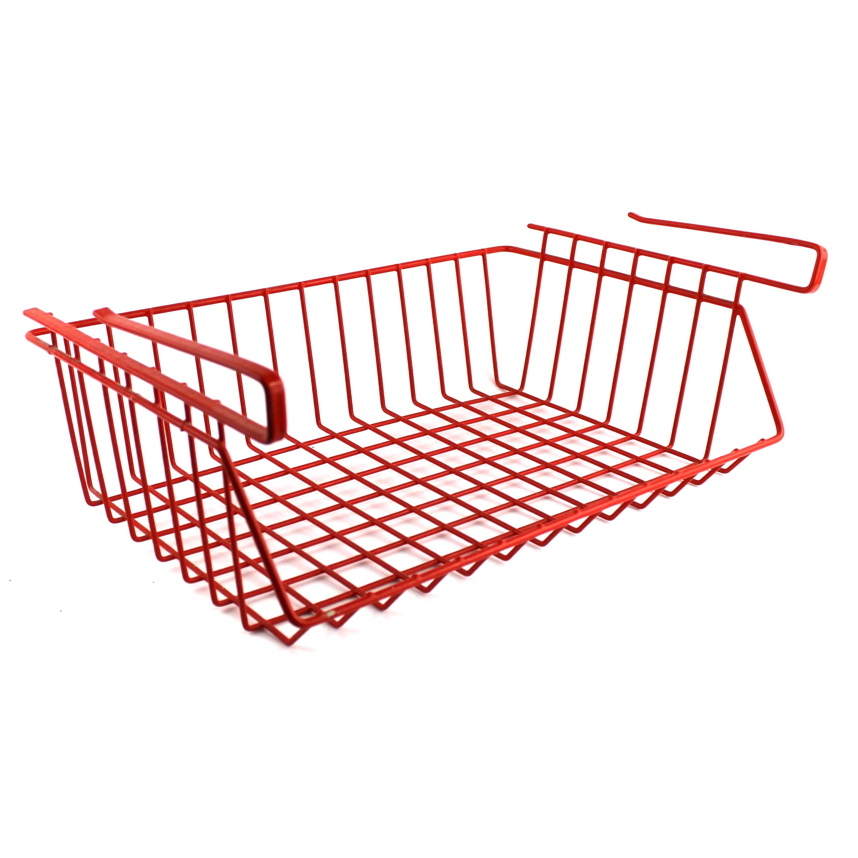 Red wire basket barber for under shelf 80's