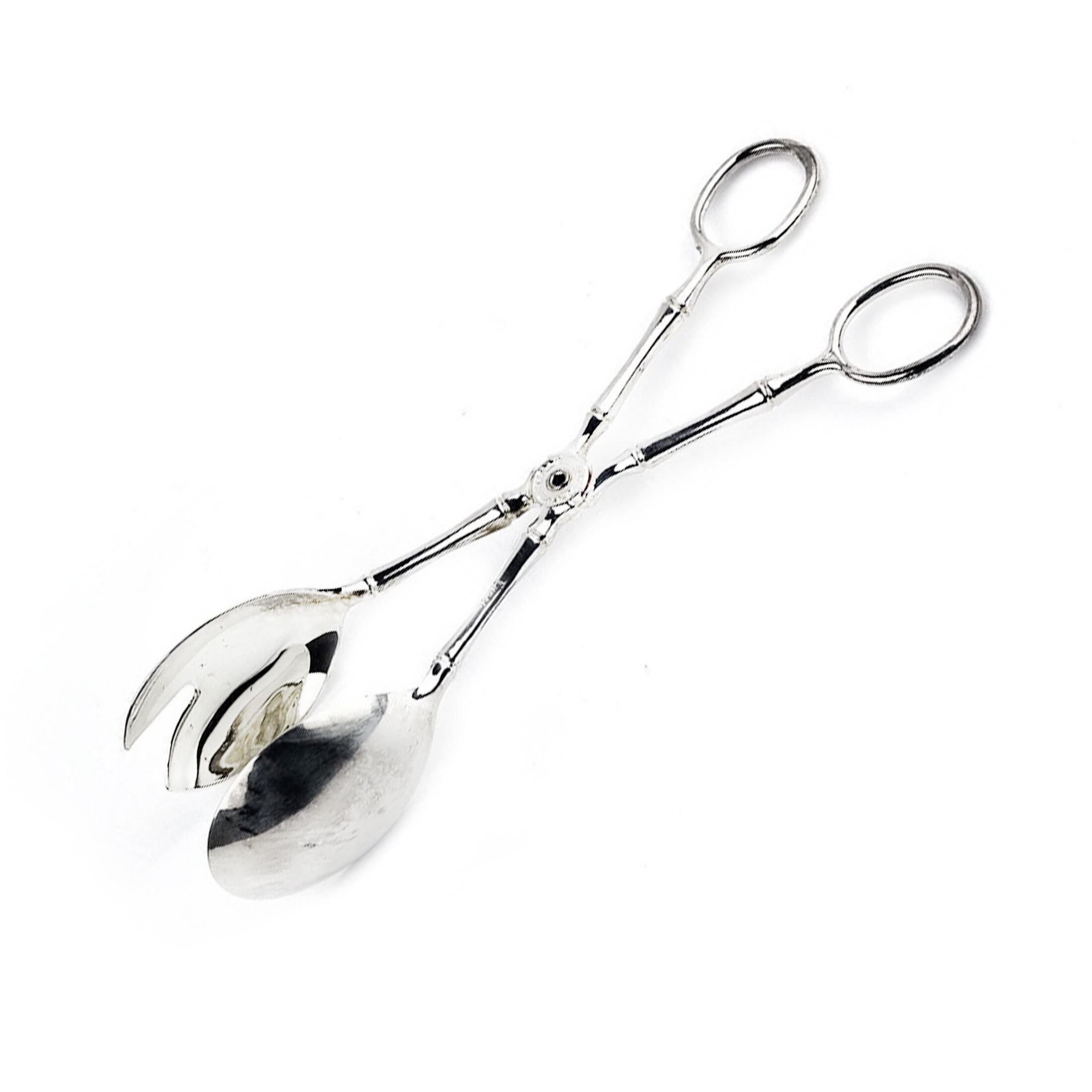 7.8'' Stainless Steel Food Tongs Gold Salad Tong Salad Clip Silver