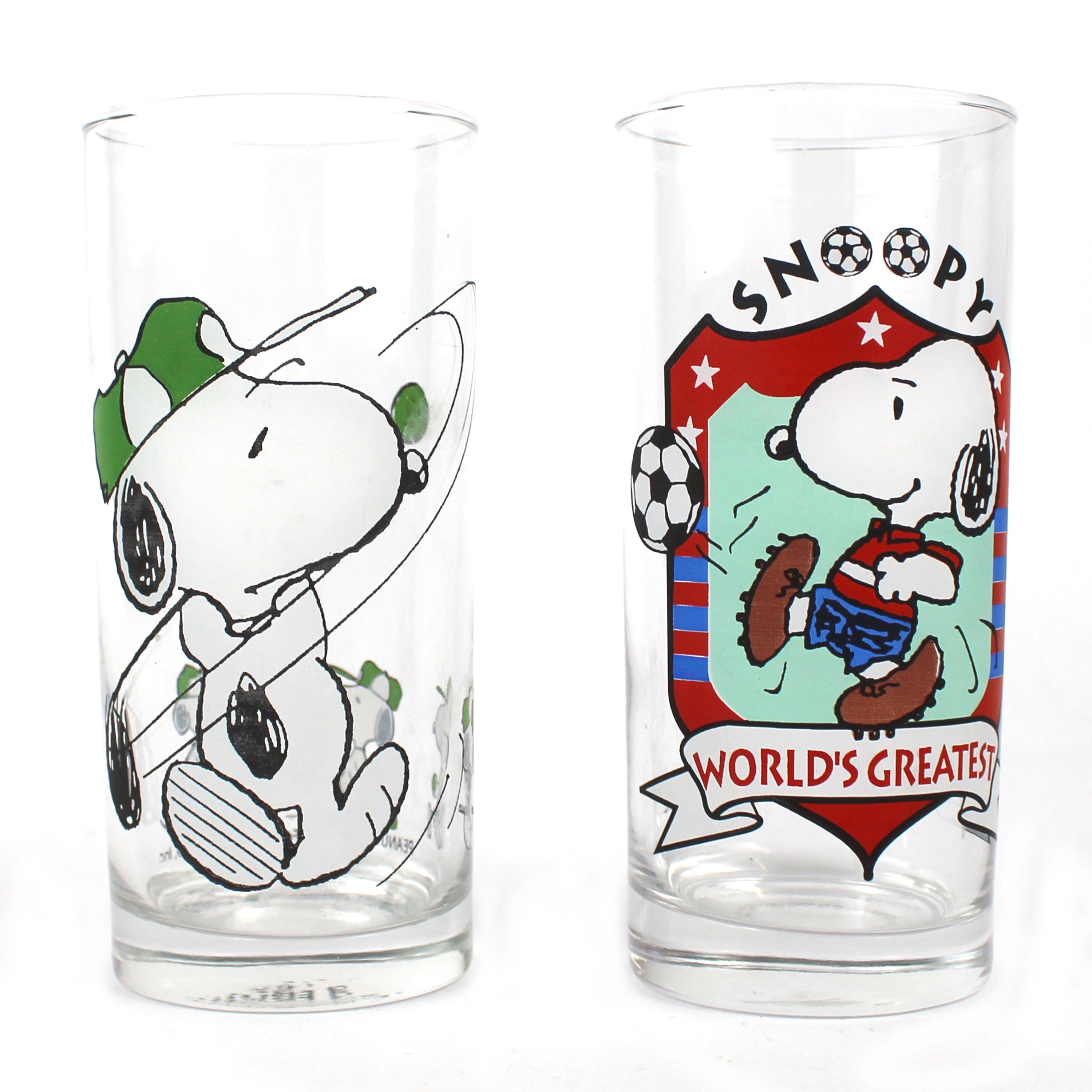 Vintage snoopy glass - Etsy 日本