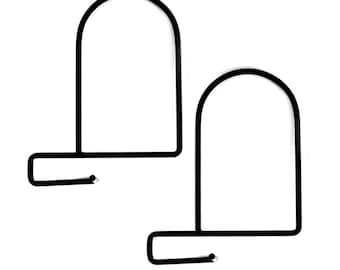 IKEA Flit bookends made of metal black