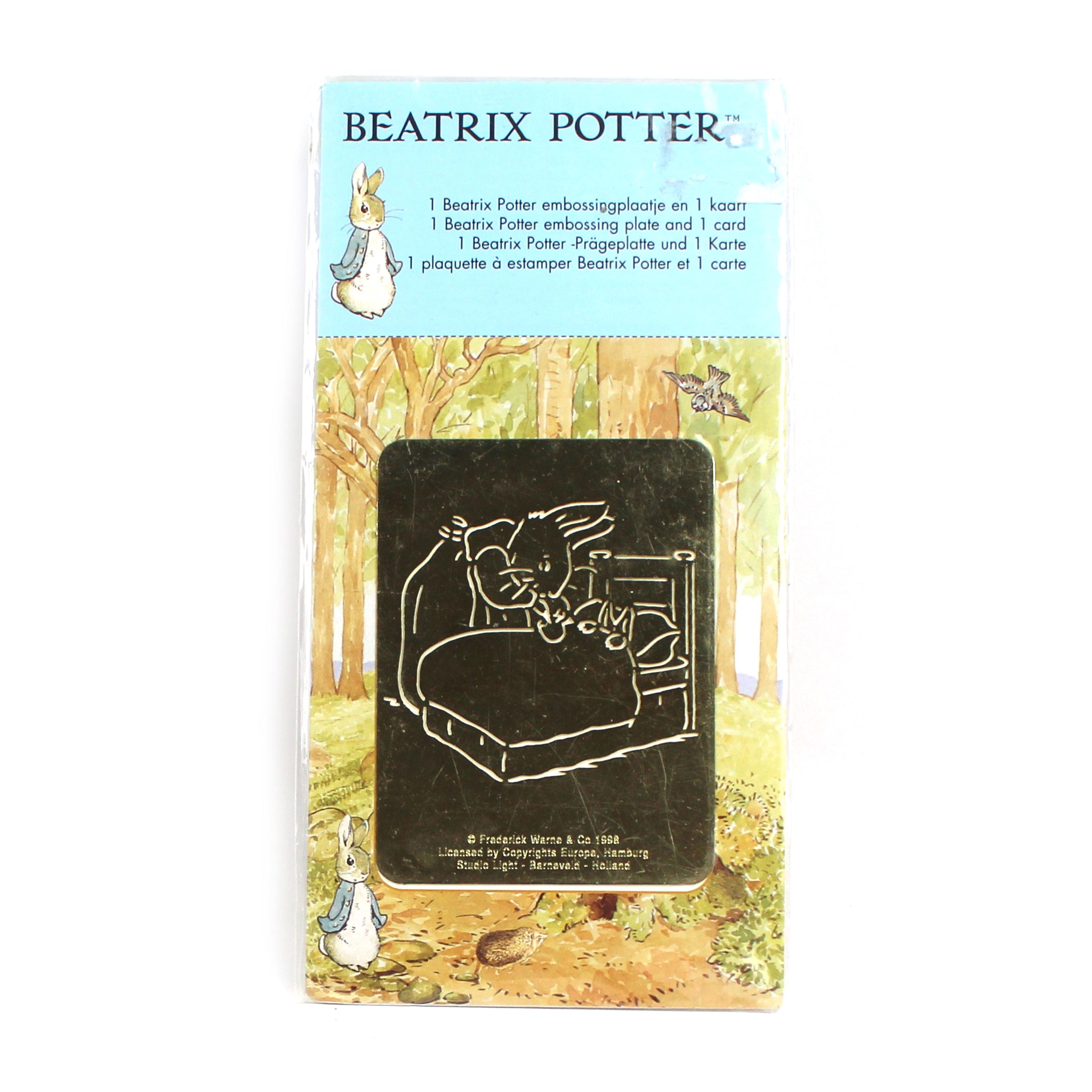  Peter Rabbit 1998 プレート Beatrix Potter Embossing Image With Card Peter Rabbit 1998 - Etsy