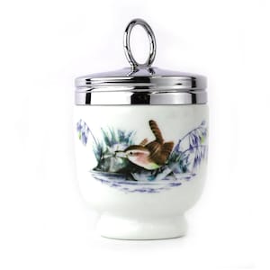 Royal Worcester egg coddler porcelain birds England egg cooker