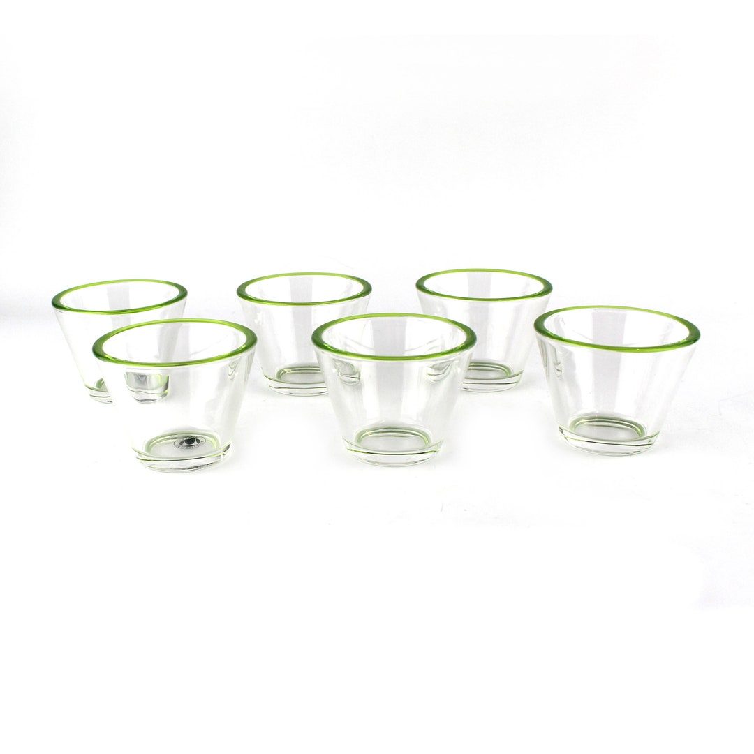 6 Tea Light Holders Walther Glass Etsy