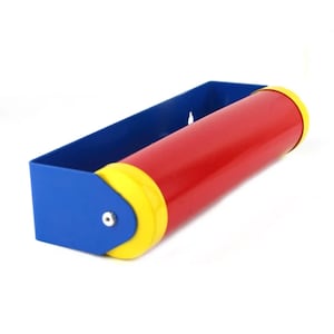 Wall lamp in red blue yellow - tiltable reading lamp from the 80s/90s
