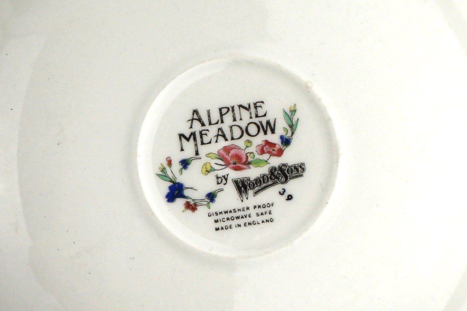 Service à Thé Et Café Wood & Sons Alpine Meadow – 31 Pièces, Vintage Angleterre
