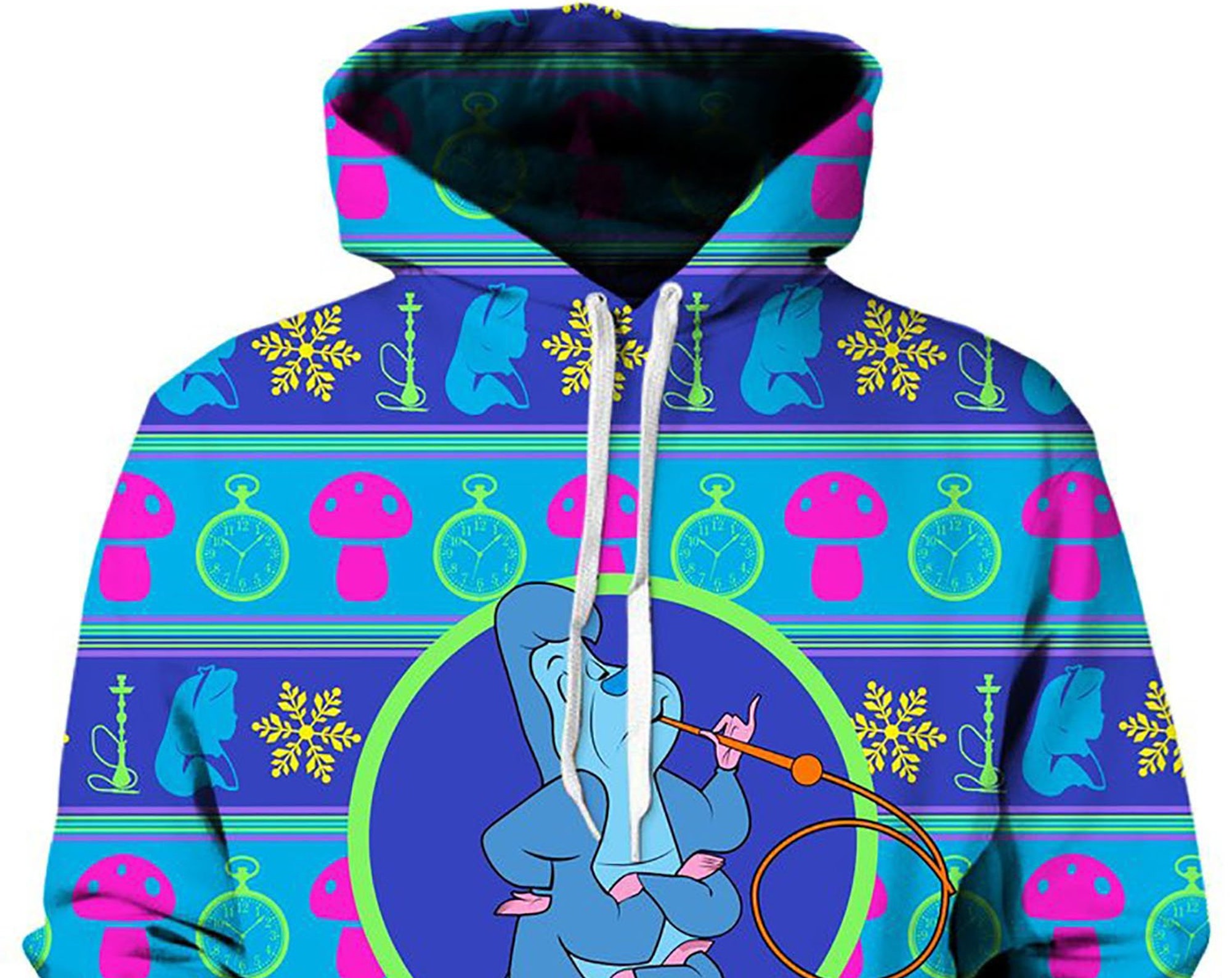 Catta Colorful Vibrant Unisex 3D Graphic Print Long Sleeve Pullover Hoodie