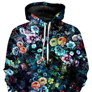 Neverland Floral Colorful Vibrant Unisex front/back 3D - Etsy