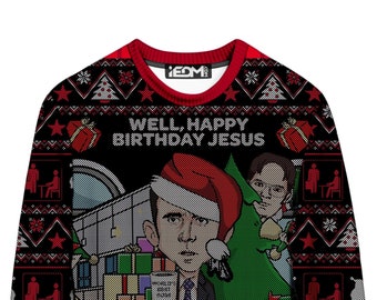 The Office Funny Ugly Christmas Sweater (Front/Back) 3D Graphic Print Sweatshirt
