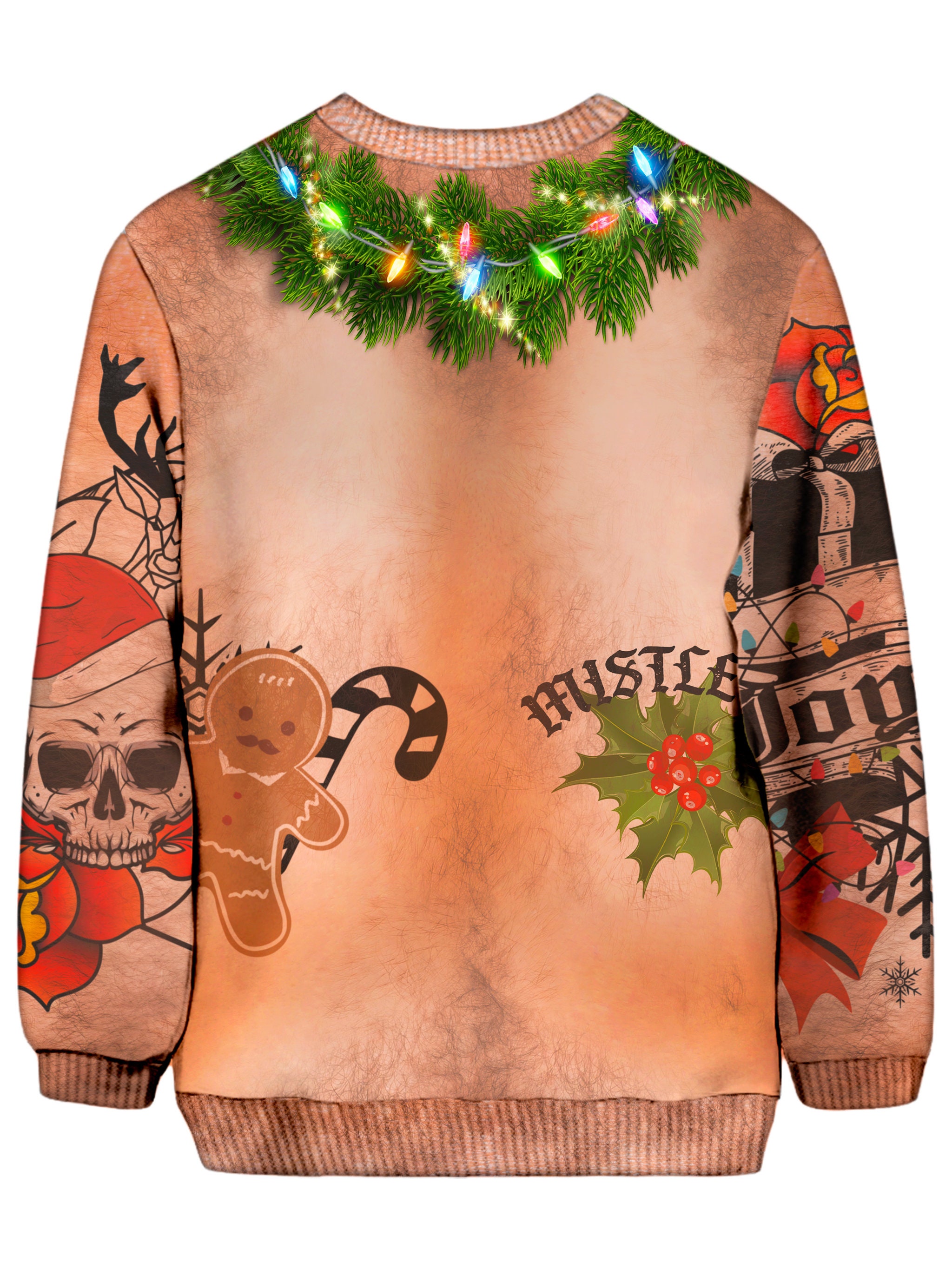 Dad bod hot sale ugly christmas sweater