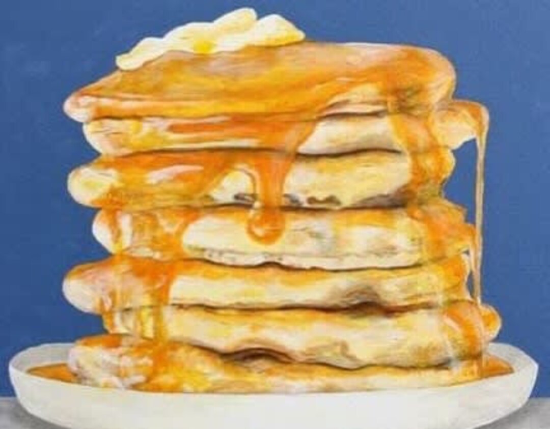 Pancakes With Jesus A4 PRINT, Abstract Art, Print of Book Image, Art ...