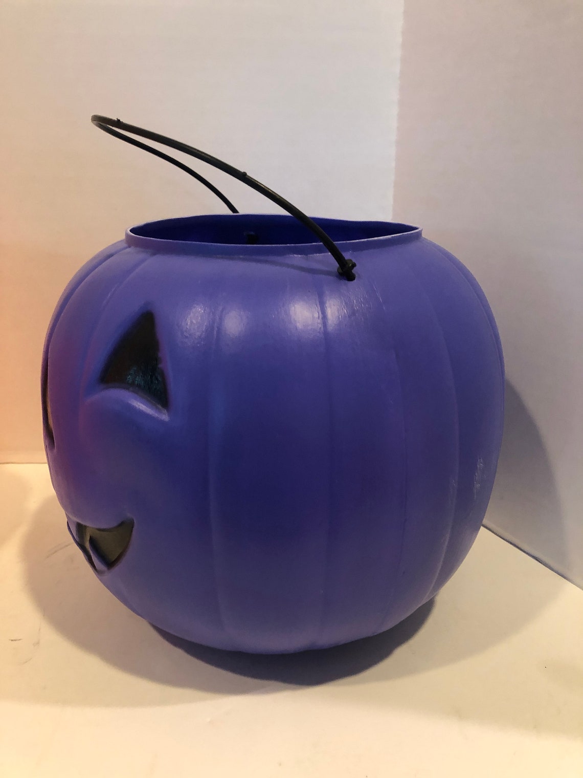 Halloween General Foam Plastic Purple Pumpkin Candy Pail | Etsy