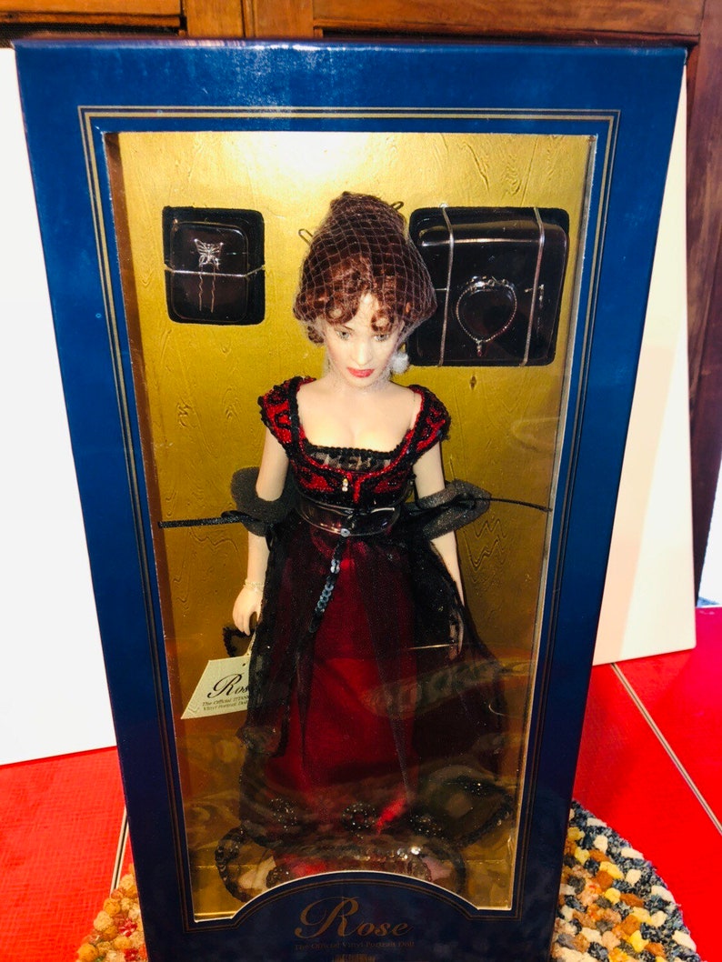 Franklin Mint The Official Vinyl Portrait Doll Rose Titanic Coa - 