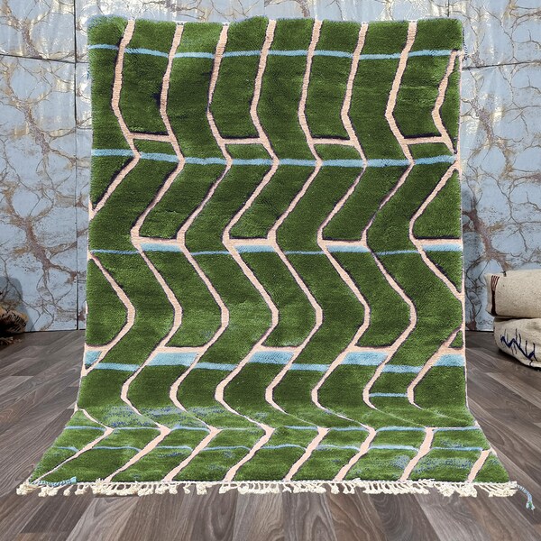 Green Moroccan Rug Etsy
