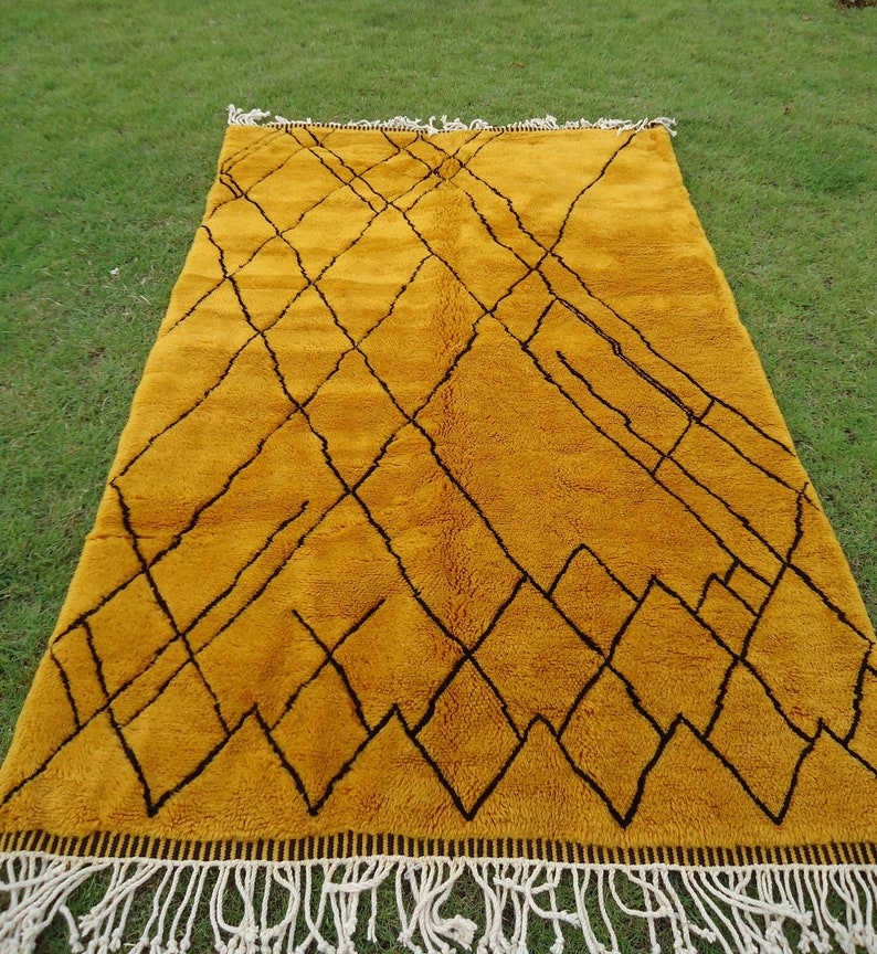 Beni Ourain Rug Berber Rug Azilal Moroccan Rug Beni Ourain Etsy