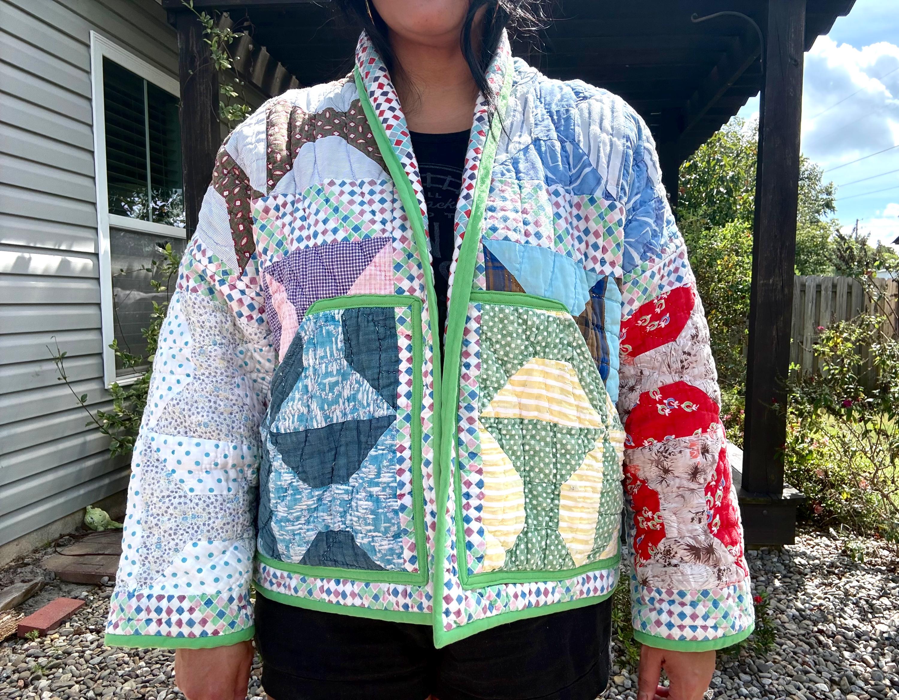 Coloured Patchwork Jacket - Etsy