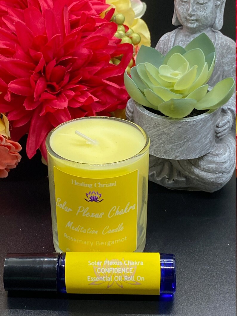 Third Eye Chakra Chakra Balancing Candles & Chakra Oil Blend Set