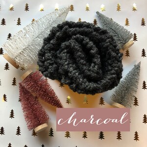 Charcoal Infinity Scarf (Handmade)